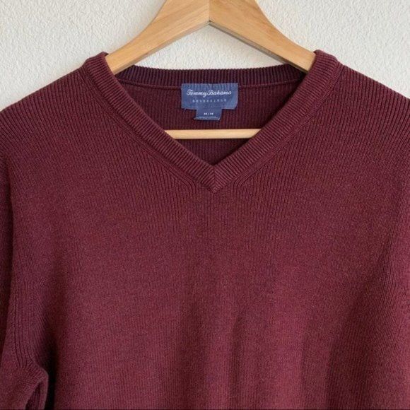 Tommy Bahama Tommy Bahama Las Palmas Reversible V-Neck Sweater Size Med Size US M / EU 48-50 / 2 - 3 Thumbnail