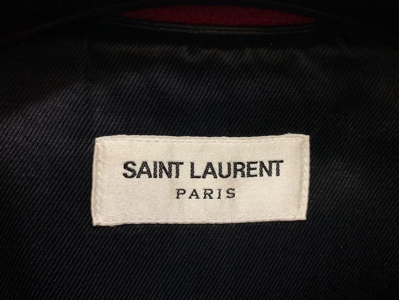 Saint Laurent Paris Saint Laurent Red Knit Baseball Jacket-2505 Size US M / EU 48-50 / 2 - 3 Thumbnail