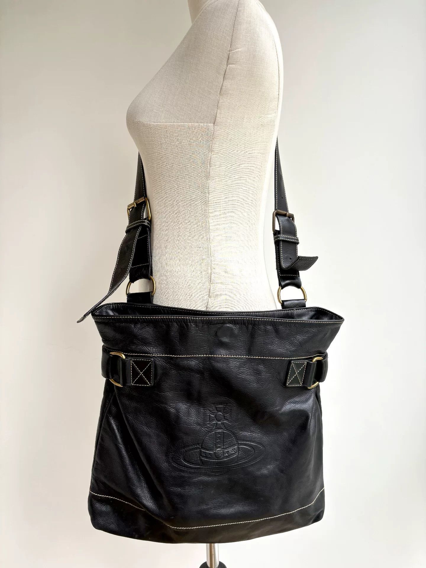 Vivienne Westwood Vivienne Westwood Vintage Black Leather Bag Size ONE SIZE - 1 Thumbnail