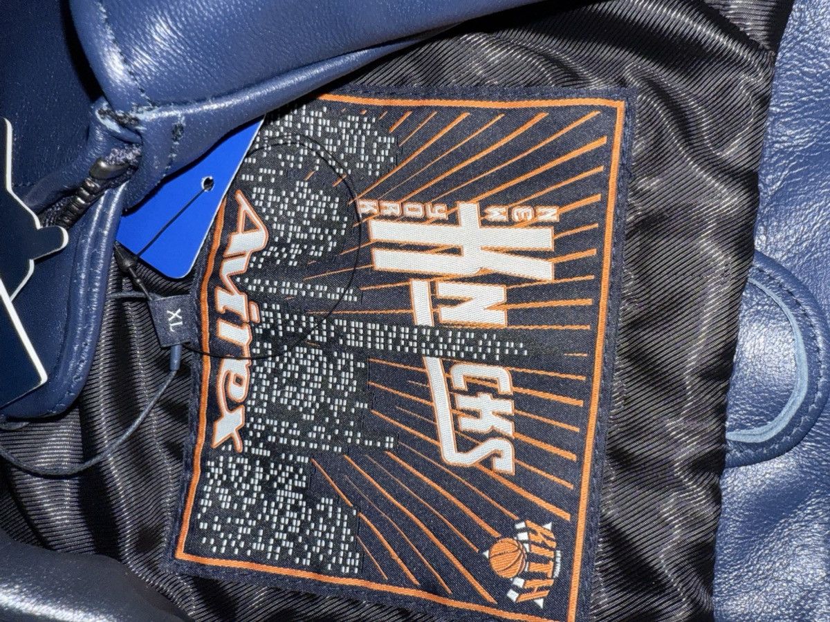 Avirex × Kith Kith for the New York Knicks Leather Moto Jacket Skyline XL Size US XL / EU 56 / 4 - 13 Thumbnail