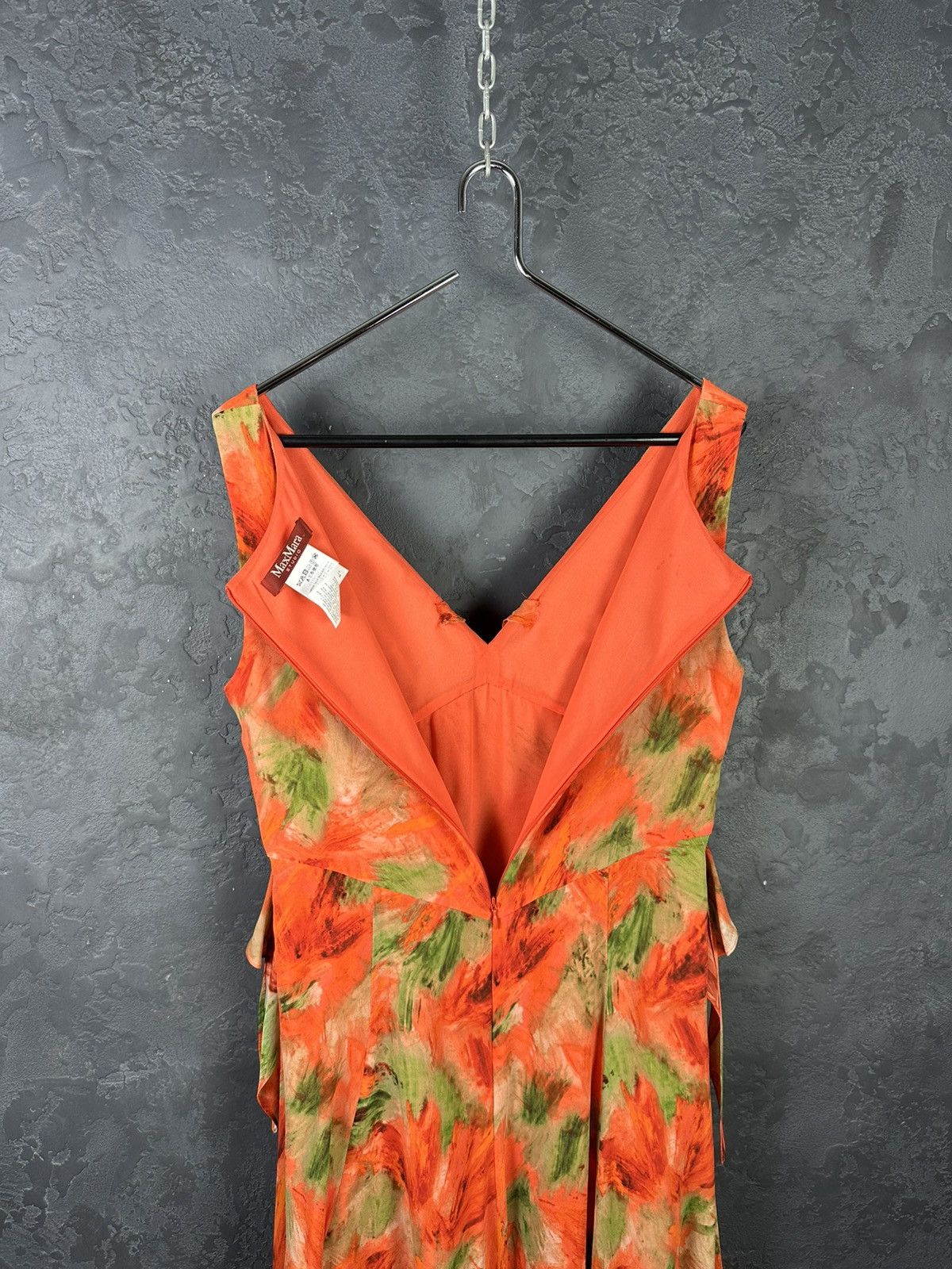 Max Mara RRP800$ Women’s Max Mara Studio Silk Midi Dress Floral Print Size XL / US 12-14 / IT 48-50 - 8 Thumbnail