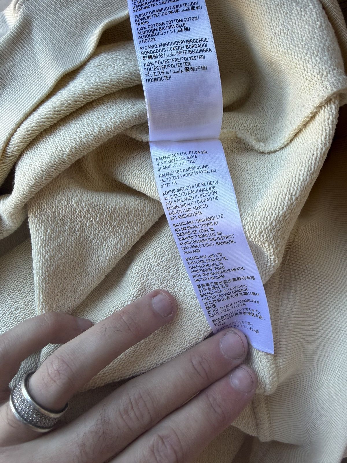 Balenciaga Balenciaga Political Campaign Hoodie – White/Cream XL New Size US XL / EU 56 / 4 - 12 Thumbnail