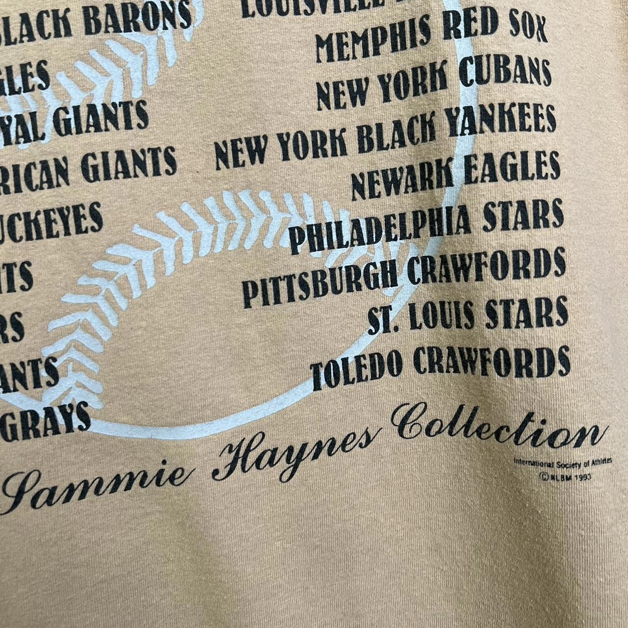 Designer Vintage Sammie Haynes Old Negro League Baseball T-Shirt Size US XXL / EU 58 / 5 - 5 Thumbnail