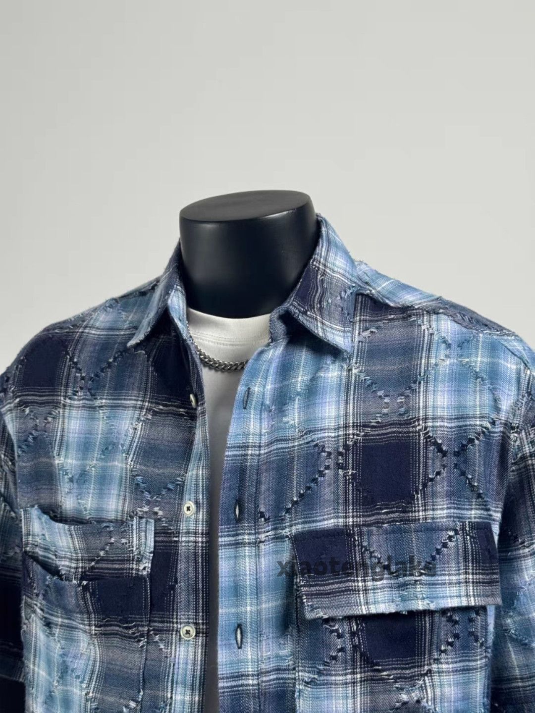 Vintage Unisex outdoor utility loose pattern festival plaid shirt Size US L / EU 52-54 / 3 - 4 Thumbnail
