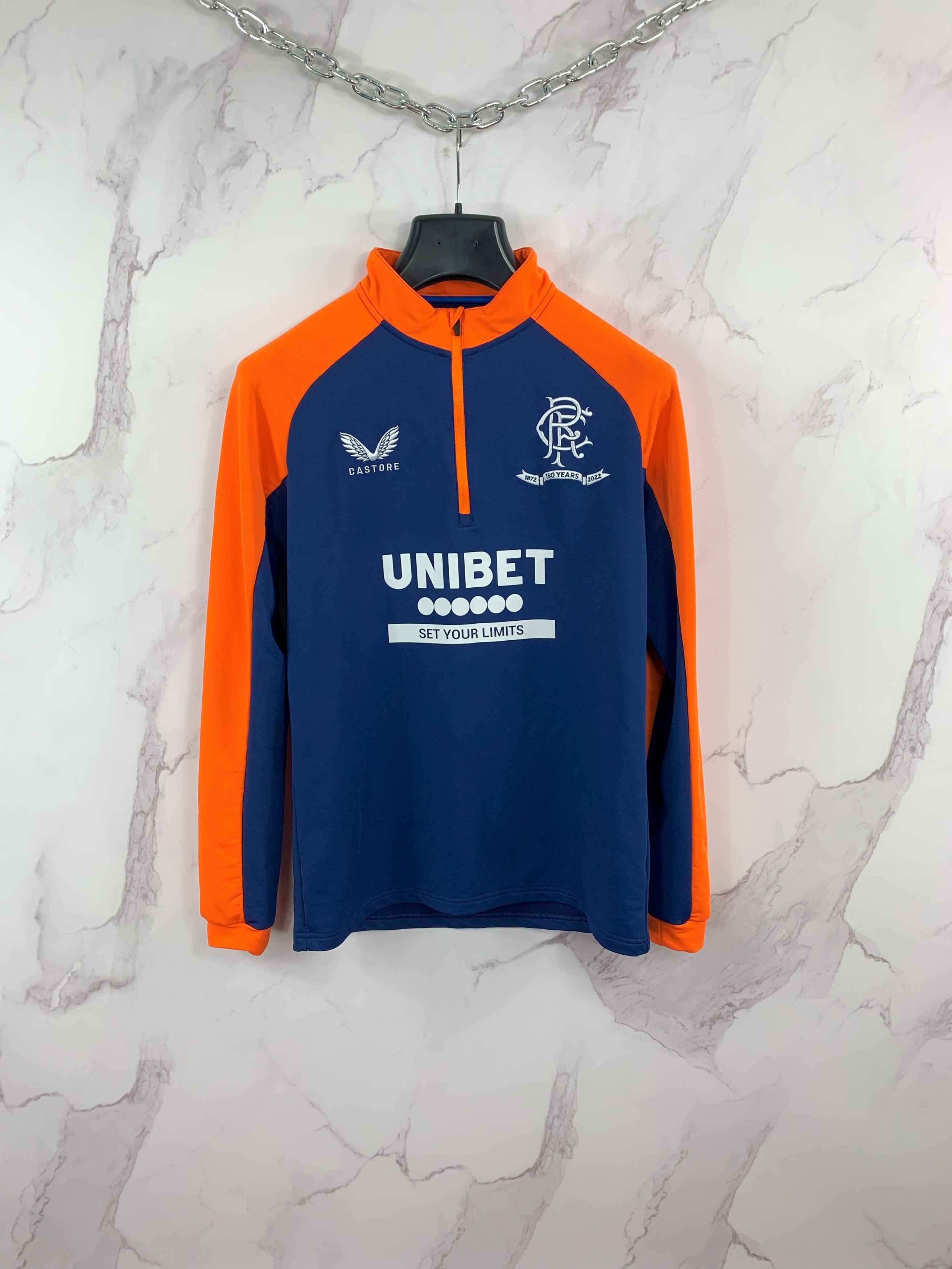 Castore Castore Rangers 1/4 Zip Long Sleeve Training Top 2022/23 Size US S / EU 44-46 / 1 - 1 Thumbnail
