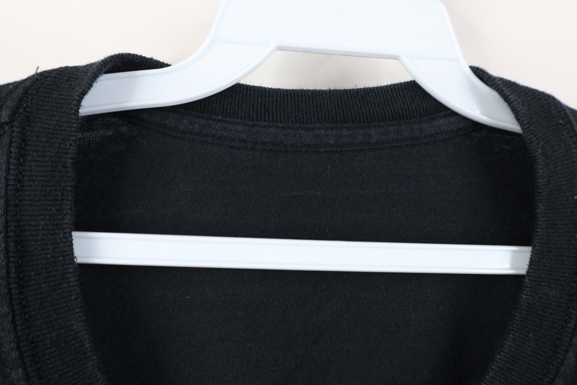Vintage Vintage 90s Y2K Streetwear Cotton Short Sleeve T-Shirt Black Size US XXL / EU 58 / 5 - 4 Thumbnail