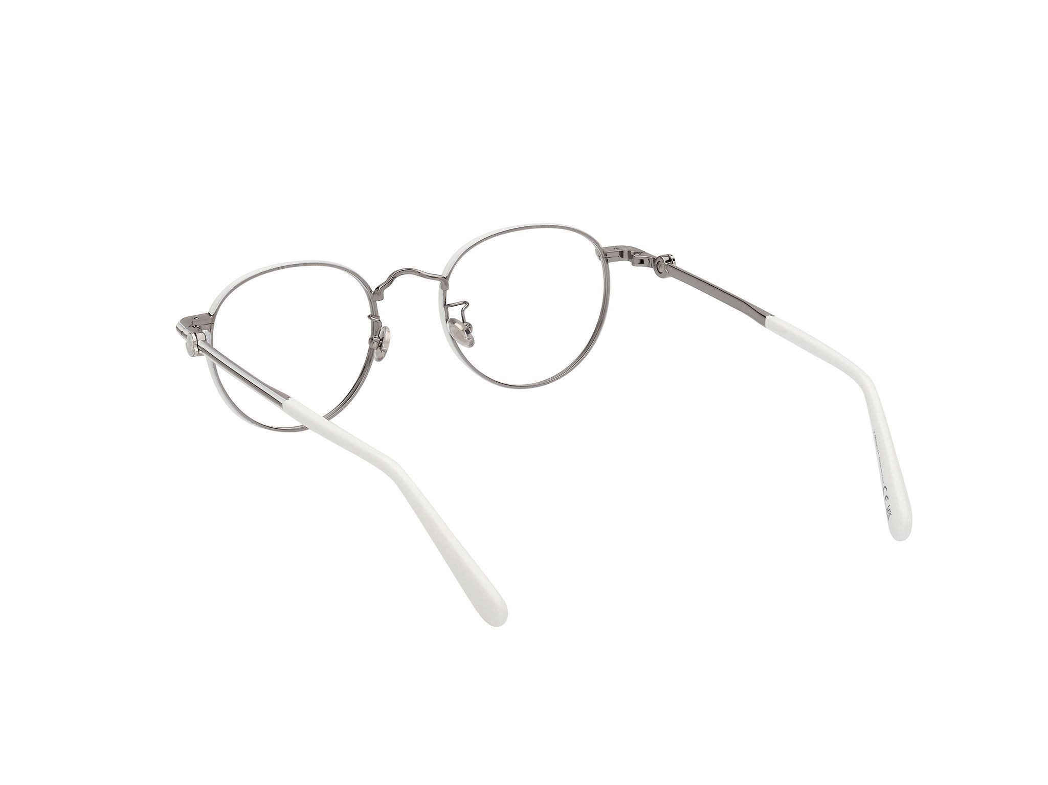 Moncler o1y0225 Size : OS / 48 mm Eyeglass Frame in White/Silver Size ONE SIZE - 4 Thumbnail