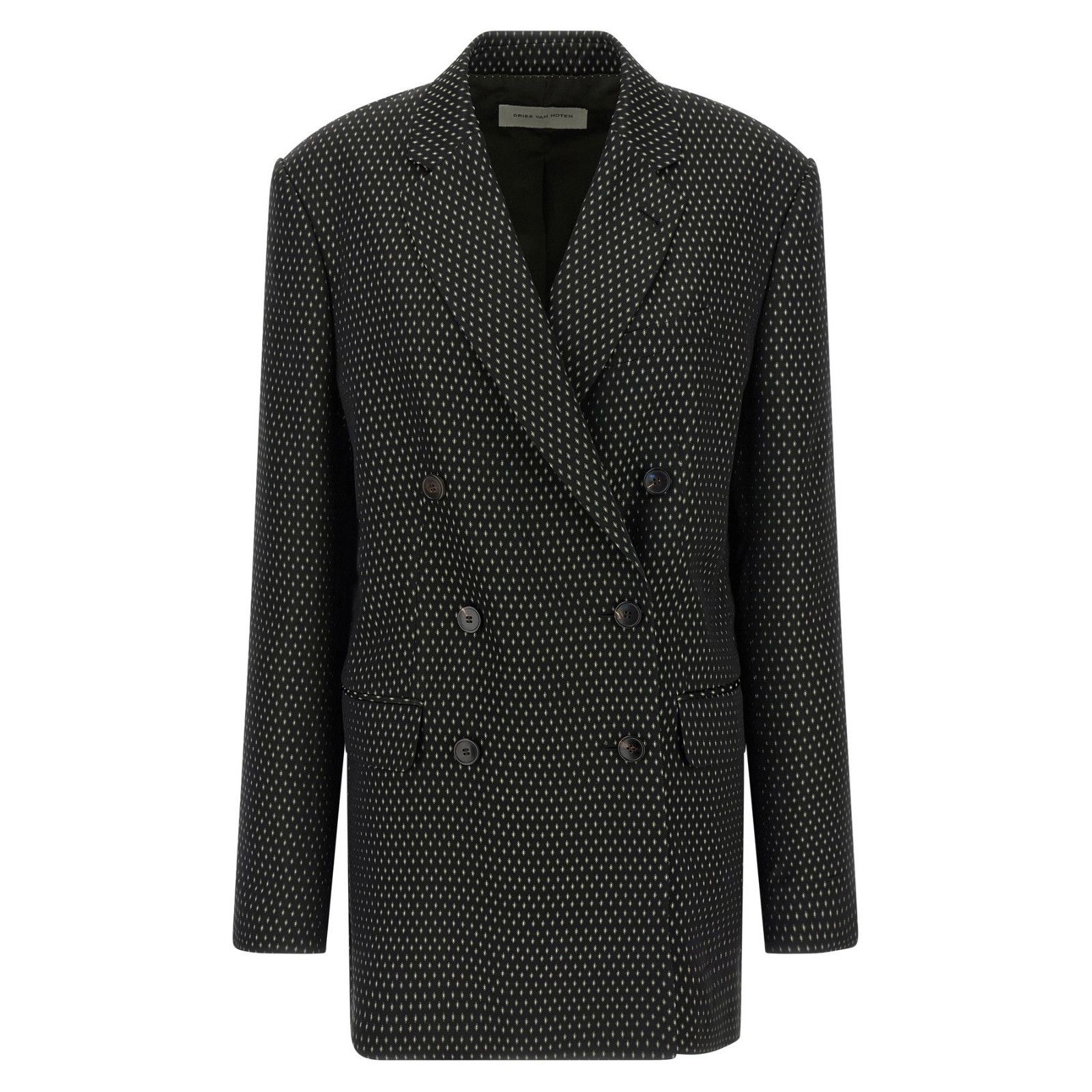 Dries Van Noten DRIES VAN NOTEN Bafya Black Blazer Jacket New & Authentic (W Size M / US 6-8 / IT 42-44 - 1 Thumbnail