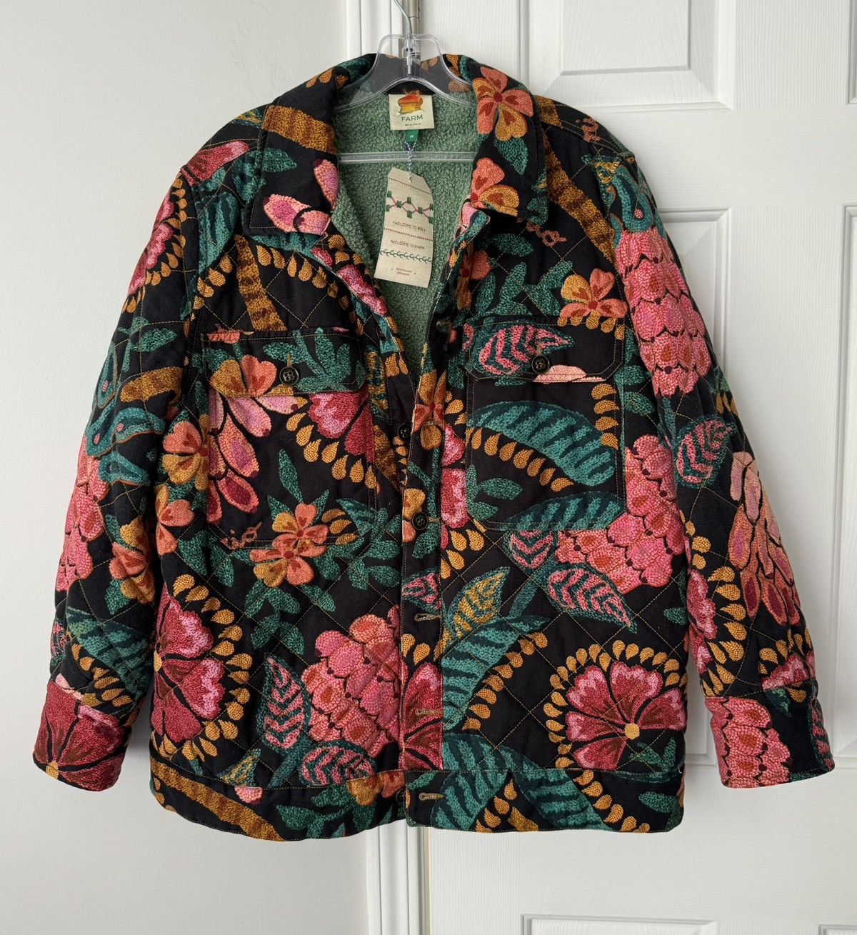 Farm Rio Farm Rio Made In Brazil Gabardine Jacket, Size M Size M / US 6-8 / IT 42-44 - 4 Thumbnail