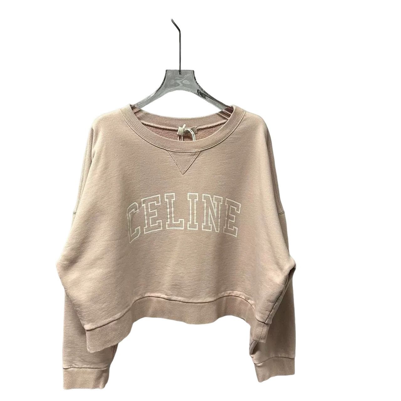 Celine CELINE Pink Logo Sweatshirt Size L Size L / US 10 / IT 46 - 1 Thumbnail
