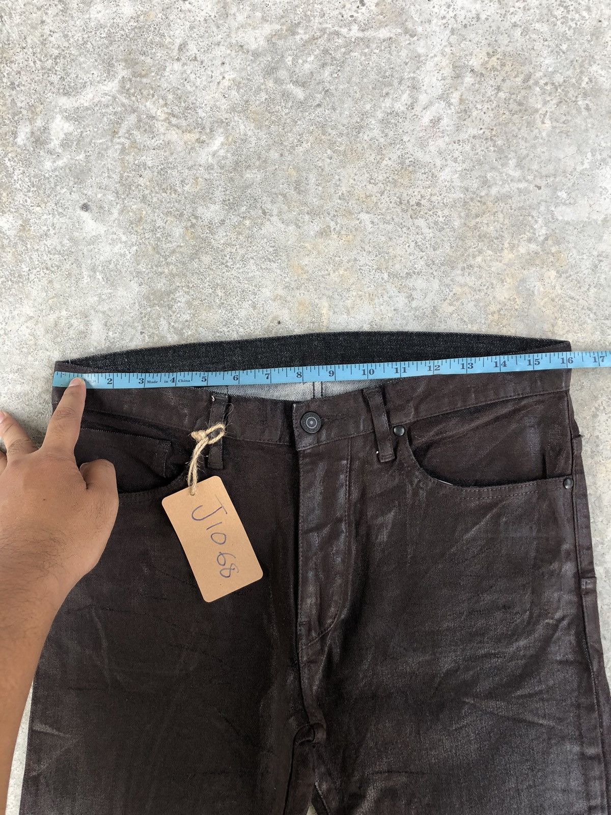 Tornado Mart Tornado Mart Waxed Skinny Jeans Size US 32 / EU 48 - 24 Thumbnail