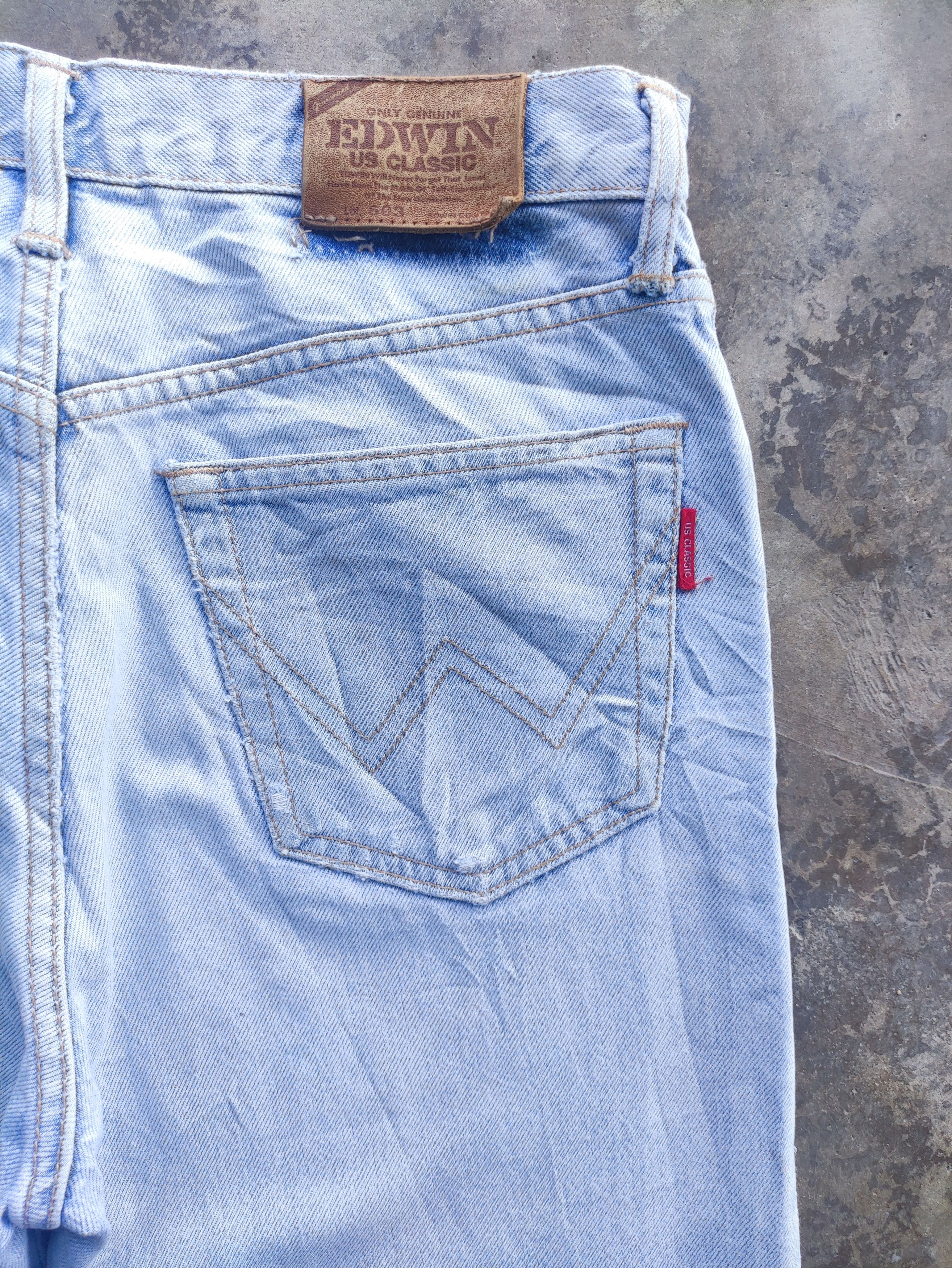 Edwin Vintage Edwin Distress Faded Jean Pant Size US 30 / EU 46 - 12 Thumbnail