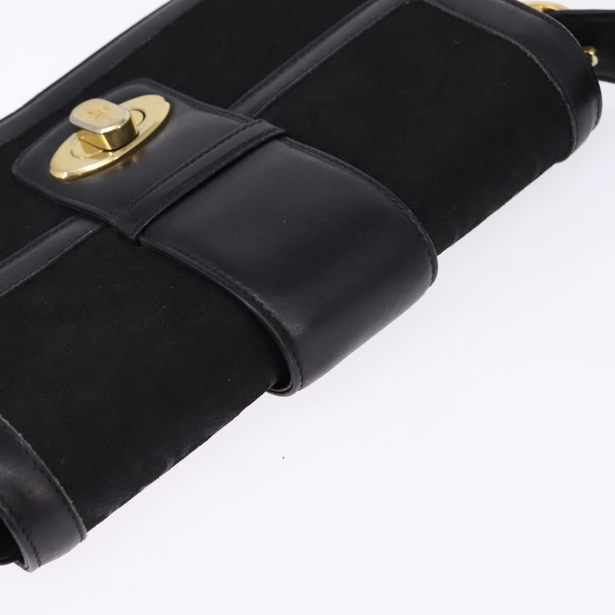 Celine CELINE C Sulky Shoulder Bag Canvas Black Gold Size ONE SIZE - 6 Thumbnail