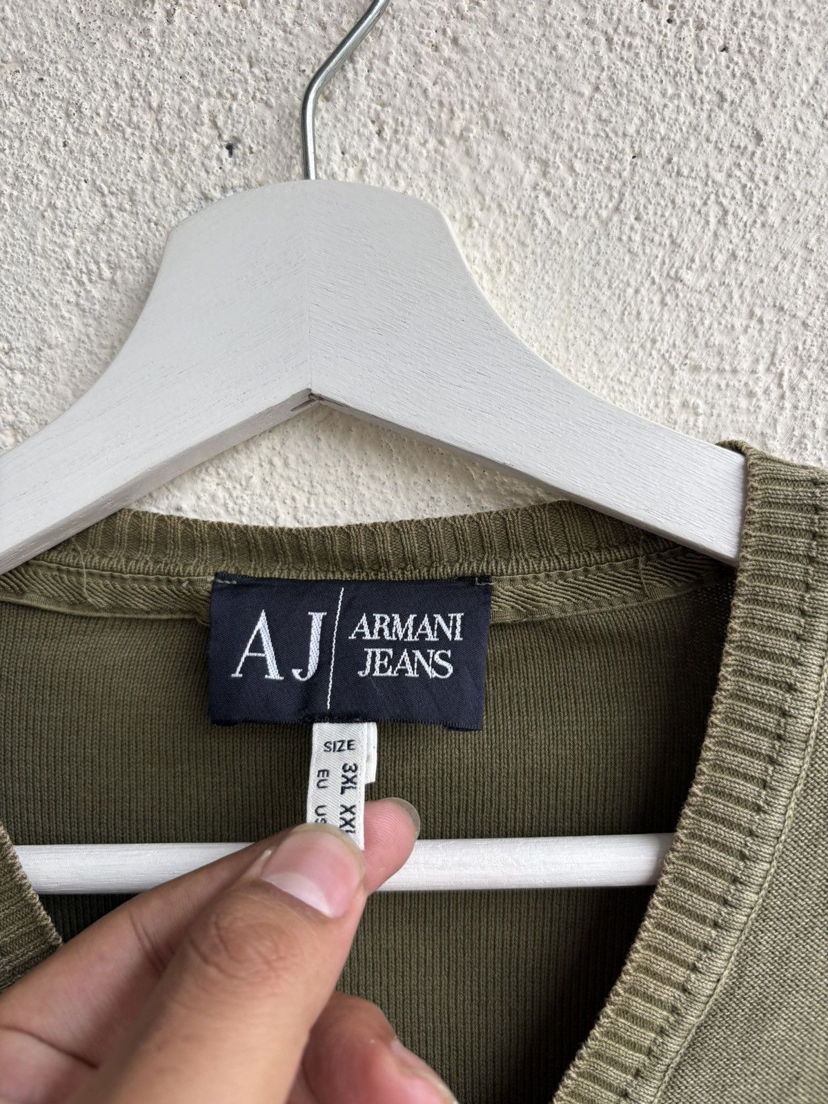 Giorgio Armani 90s Armani exchange military knit Size US M / EU 48-50 / 2 - 3 Thumbnail