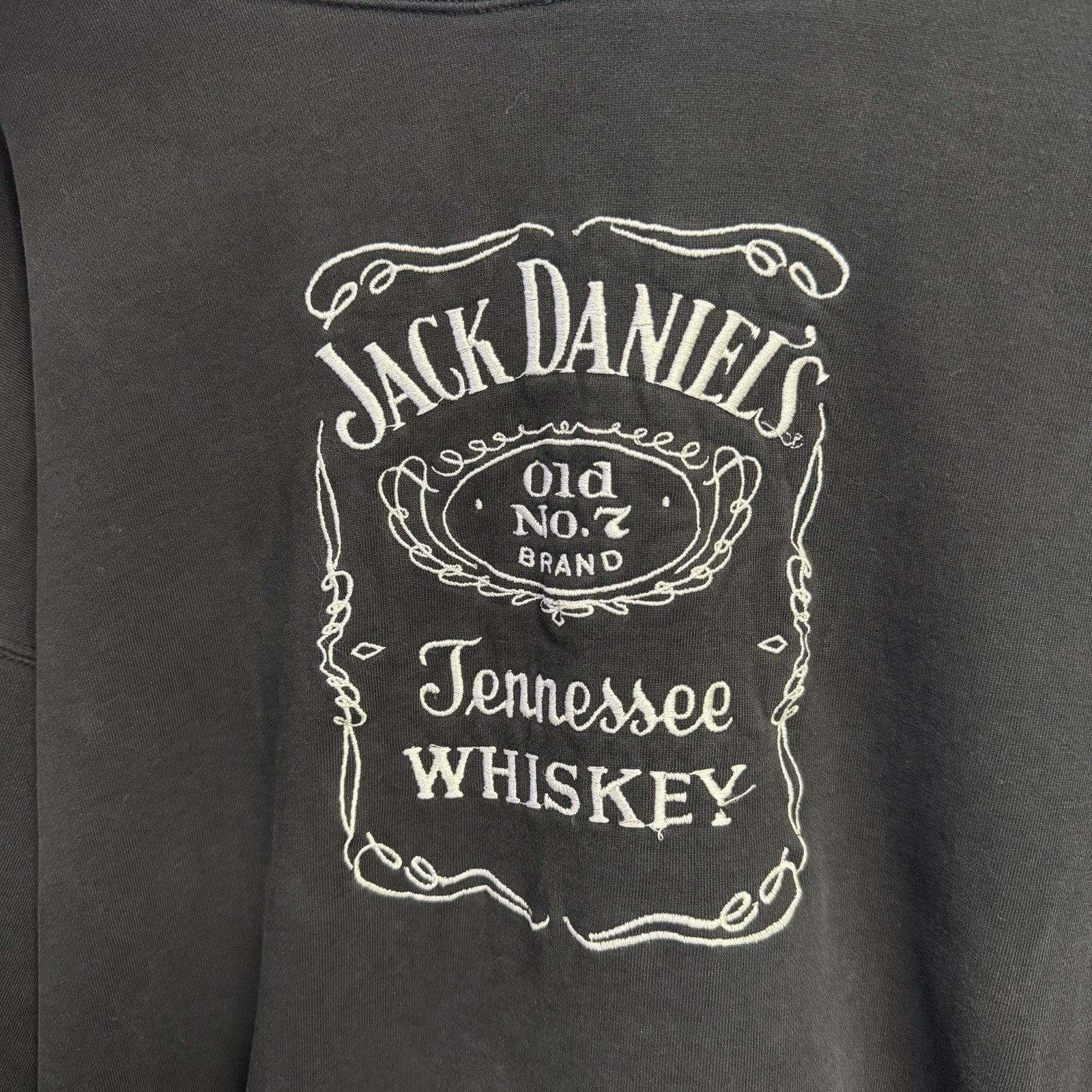 Vintage Vintage Jack Daniels Hoodie Sweatshirt Mens 2XL Black Embroi Size US XXL / EU 58 / 5 - 5 Thumbnail