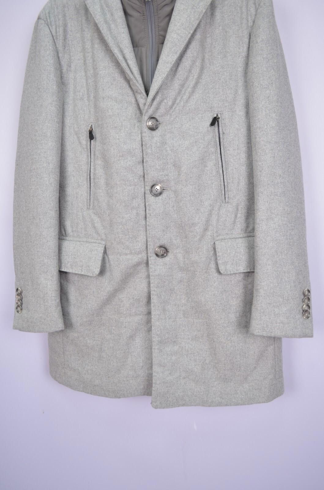 Lubiam Lubiam LBM 1911 Mens Grey Wool Coat Jacket Size 50 / M Size US M / EU 48-50 / 2 - 3 Thumbnail