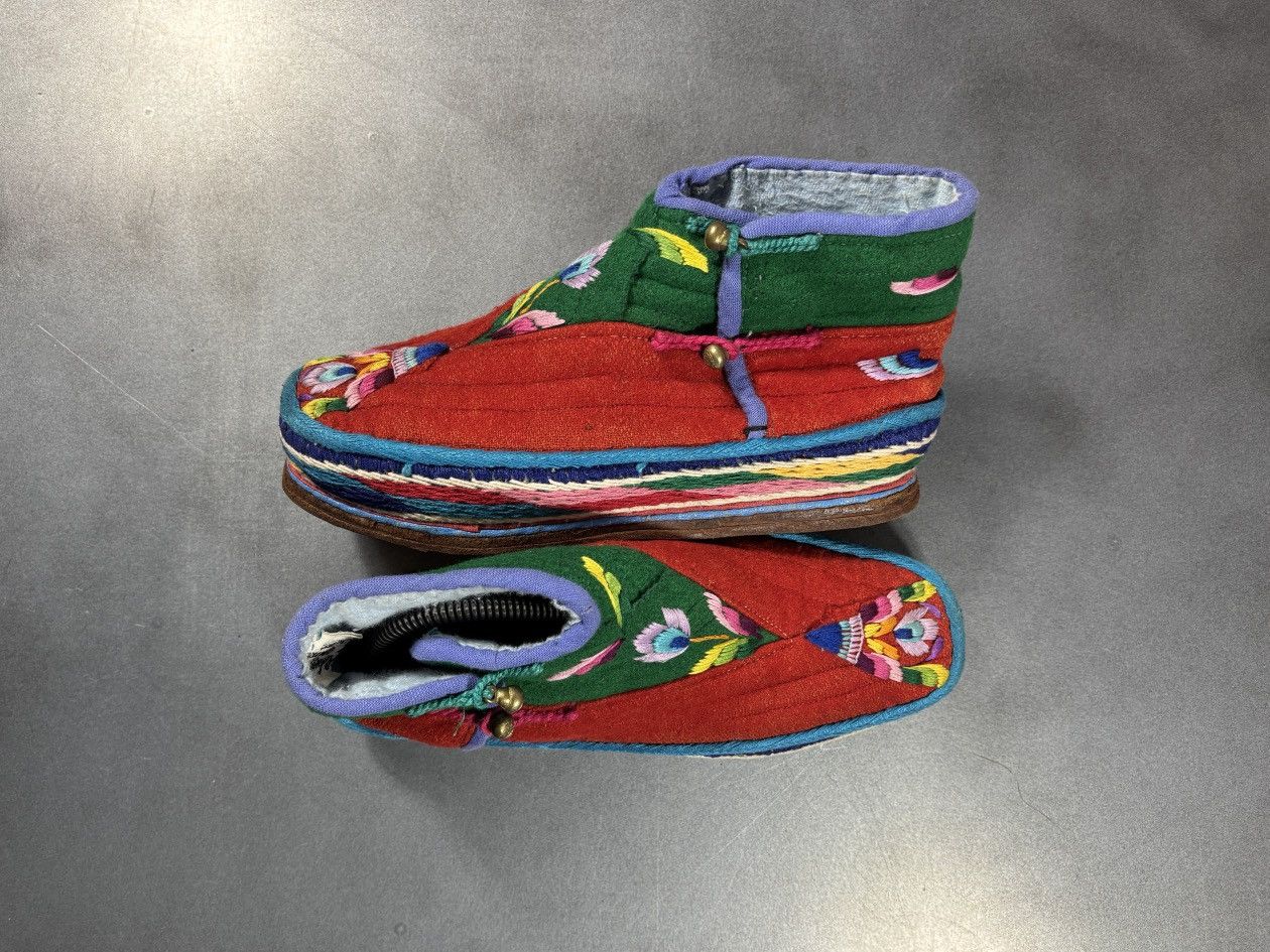 Vintage True Vintage Tibetan Boots Traditional Felt Lham 1970s Wool Size US 8.5 / IT 38.5 - 20 Thumbnail