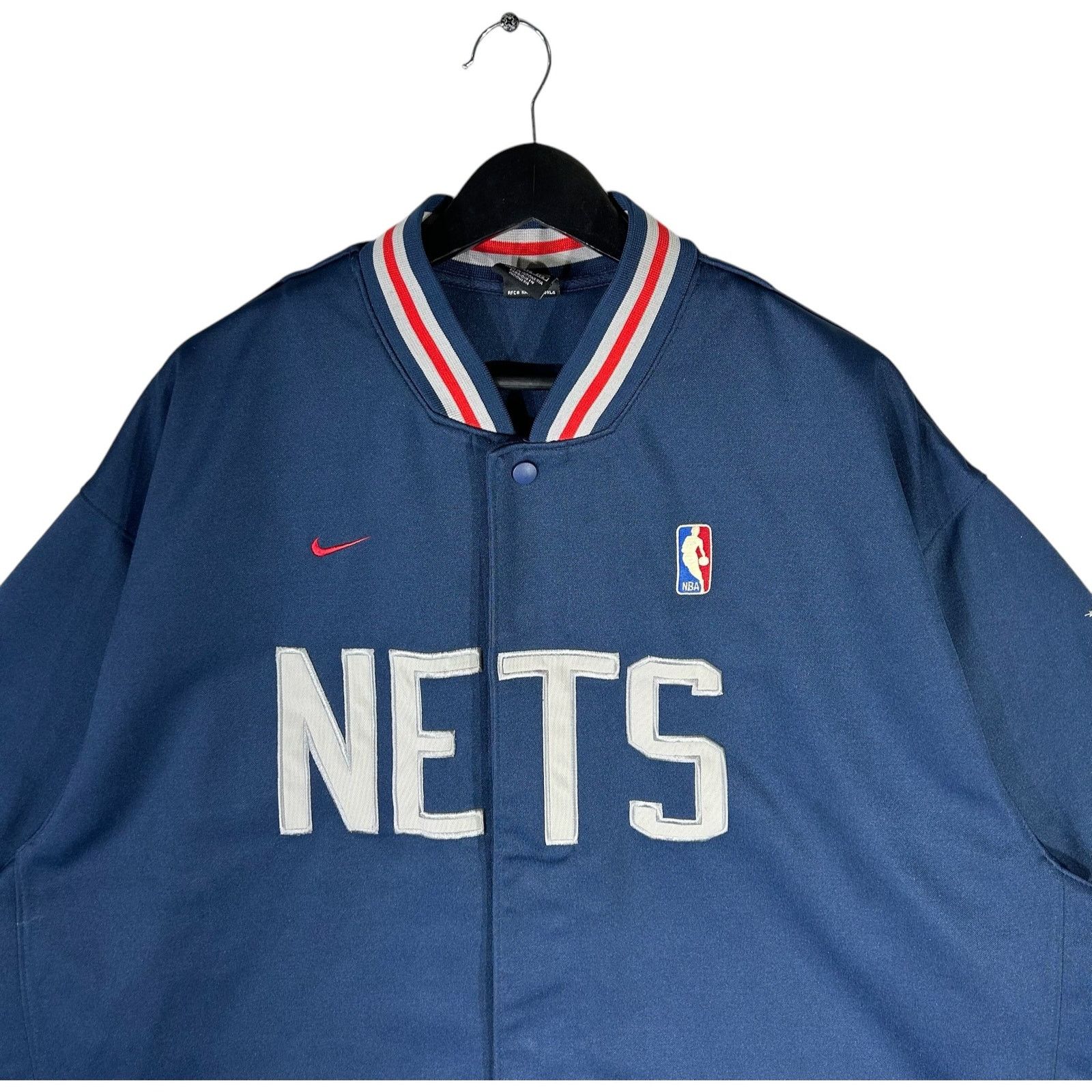 Nike Nike Team New Jersey Nets NBA Warm Up Jersey Size US XXL / EU 58 / 5 - 2 Thumbnail