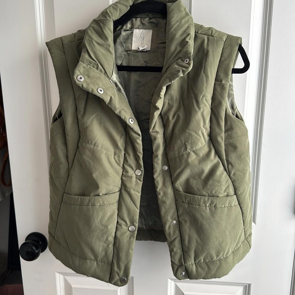 Kim Jones Joie green quilted puffer vest Size XS / US 0-2 / IT 36-38 - 2 Thumbnail