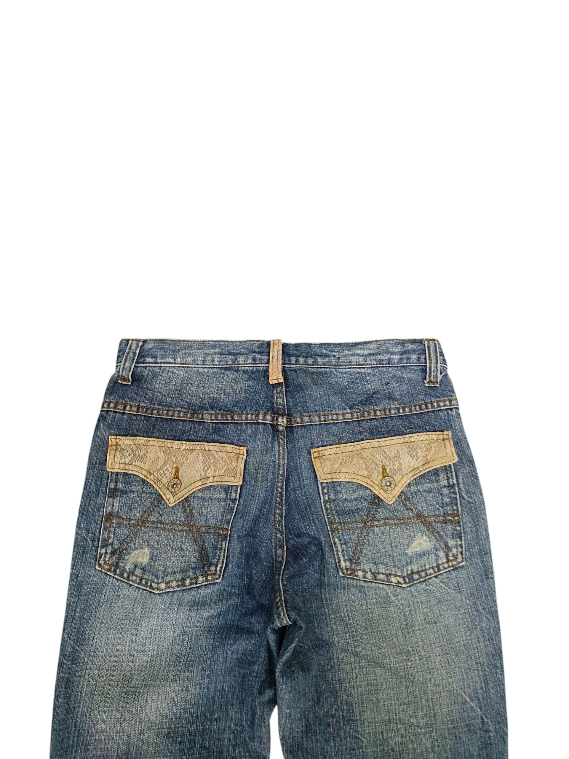 Tornado Mart Flare Jeans Beach Sound Japan Clawmark Distress Bootcut Size US 30 / EU 46 - 3 Thumbnail