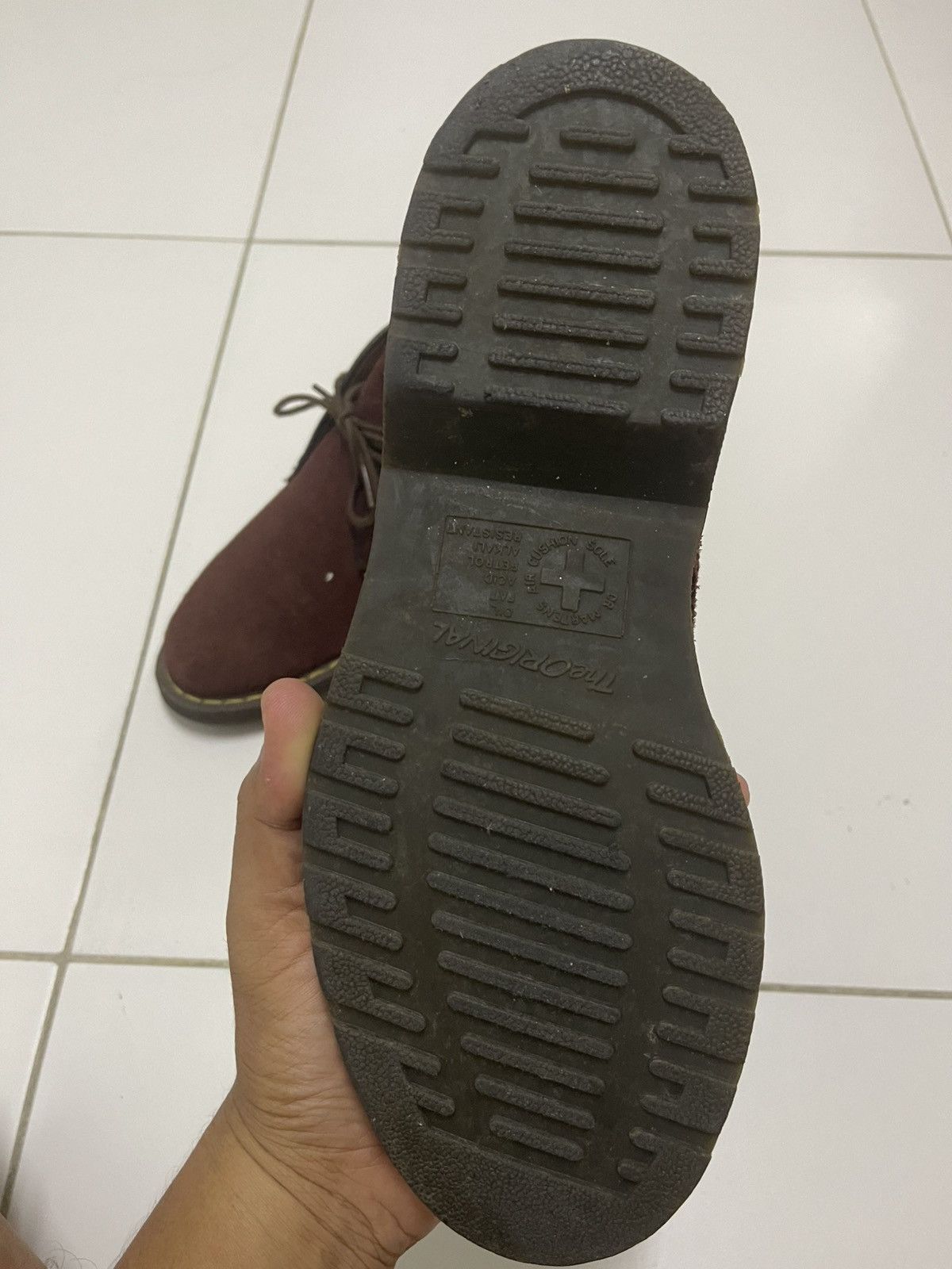 Dr. Martens Rare DR MARTENS Sawyer Suede Red Wine Desert Boot Size US 8 / EU 41 - 8 Thumbnail