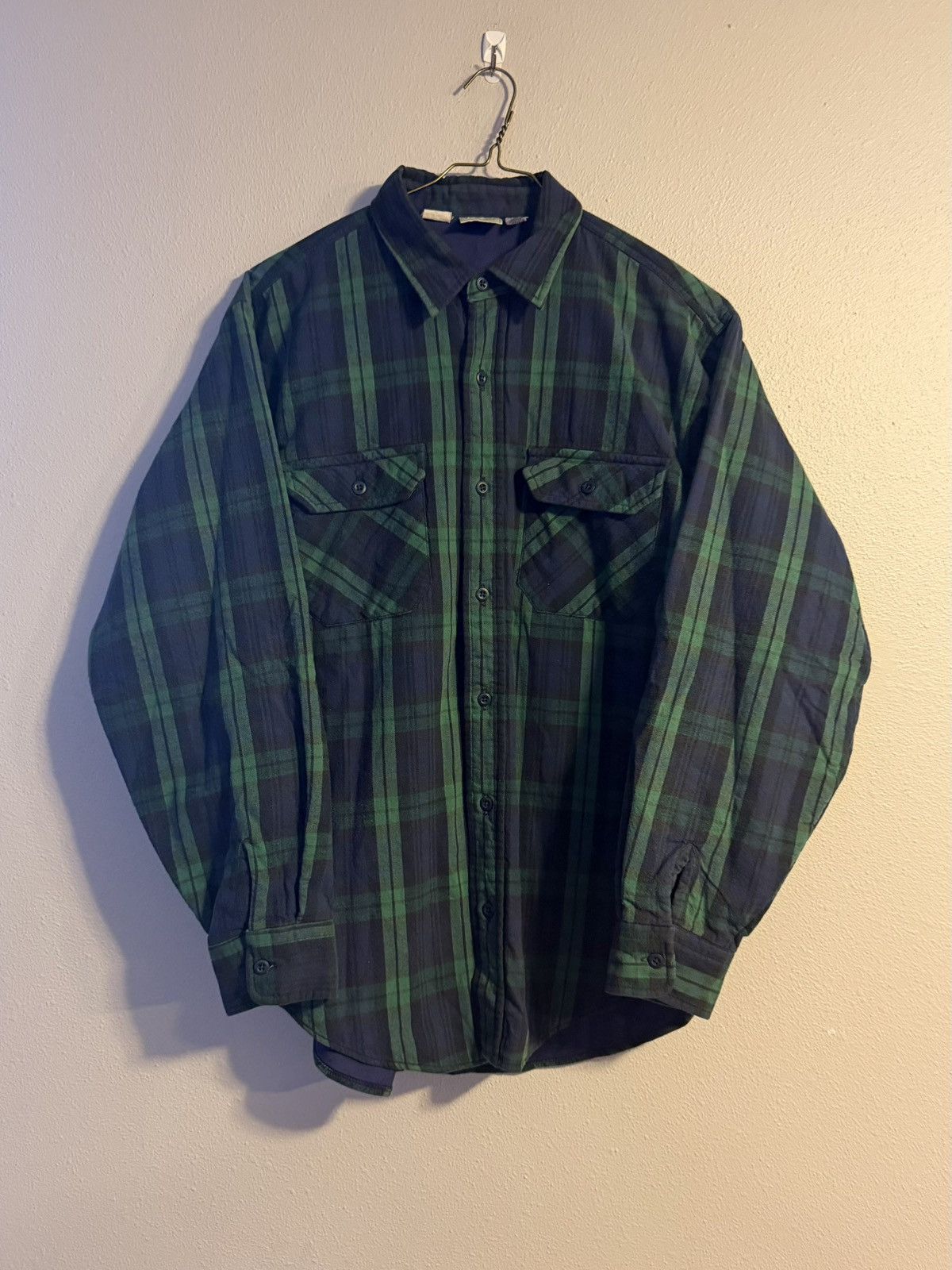 L.L. Bean vtg 90s made in usa quilt lined thinsulate plaid flannel Size US L / EU 52-54 / 3 - 1 Thumbnail