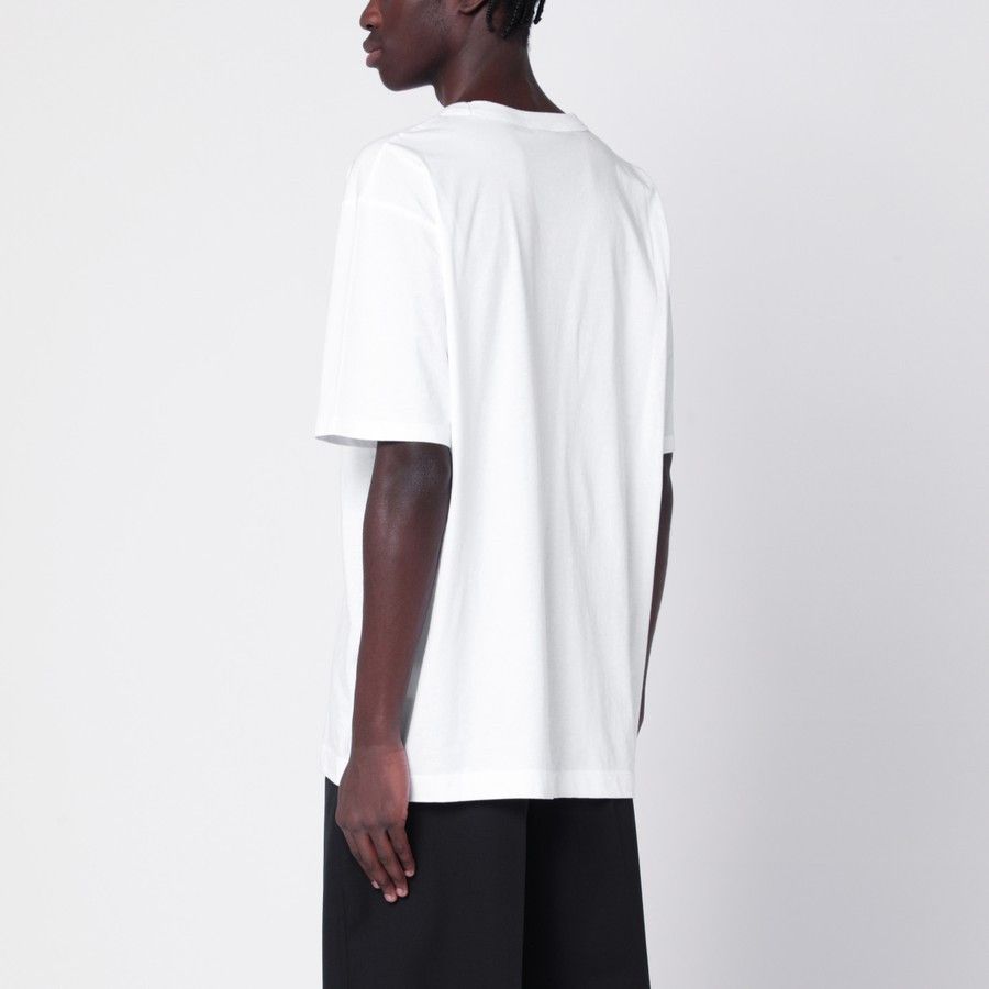 Dries Van Noten o1d2blof0225 Oversized Cotton T-Shirt in White Size US S / EU 44-46 / 1 - 3 Thumbnail
