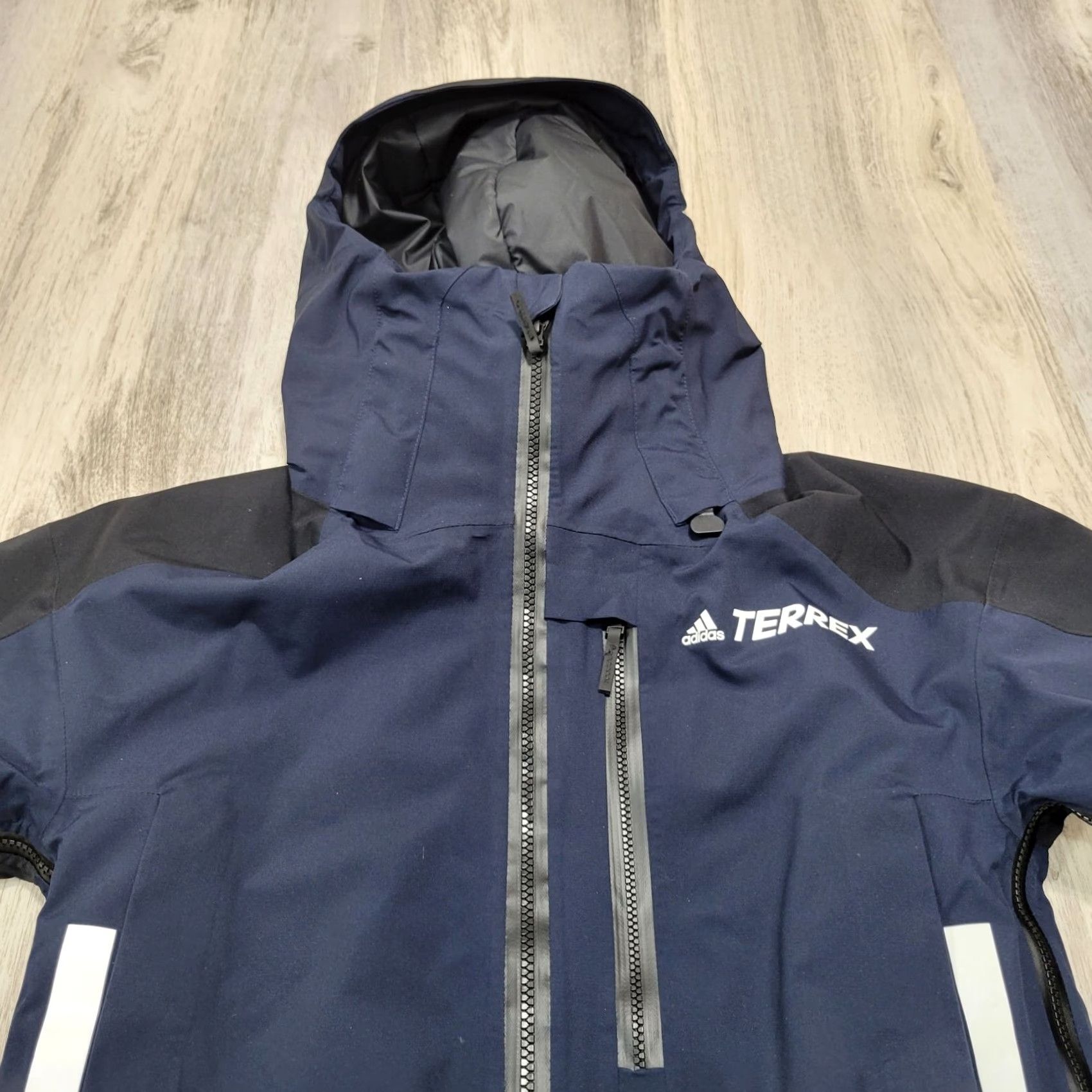 Adidas VINTAGE Adidas Terrex Myshelter Rain Blue Outdoor Jacket Full Zip Hooded XS Size XS / US 0-2 / IT 36-38 - 4 Thumbnail