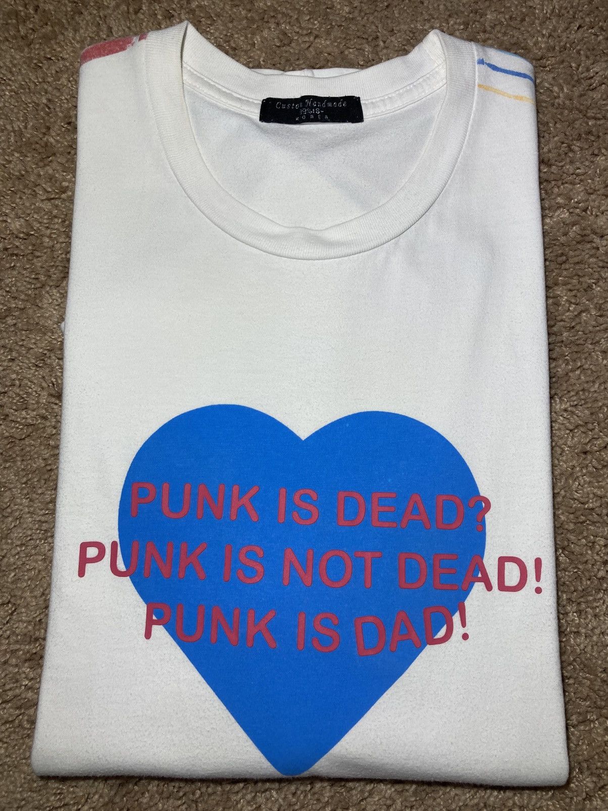 99%IS- SS17 99%IS Punk Is Dead! Not Dead Dad Heart Valentine 2017 Size US M / EU 48-50 / 2 - 1 Thumbnail