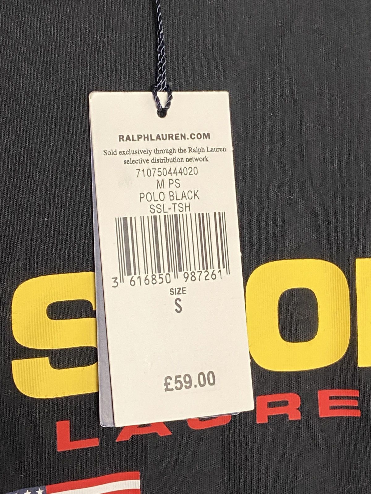 Polo Ralph Lauren New T-shirt Polo Ralph Lauren Sport authentic Black S Size US S / EU 44-46 / 1 - 3 Thumbnail