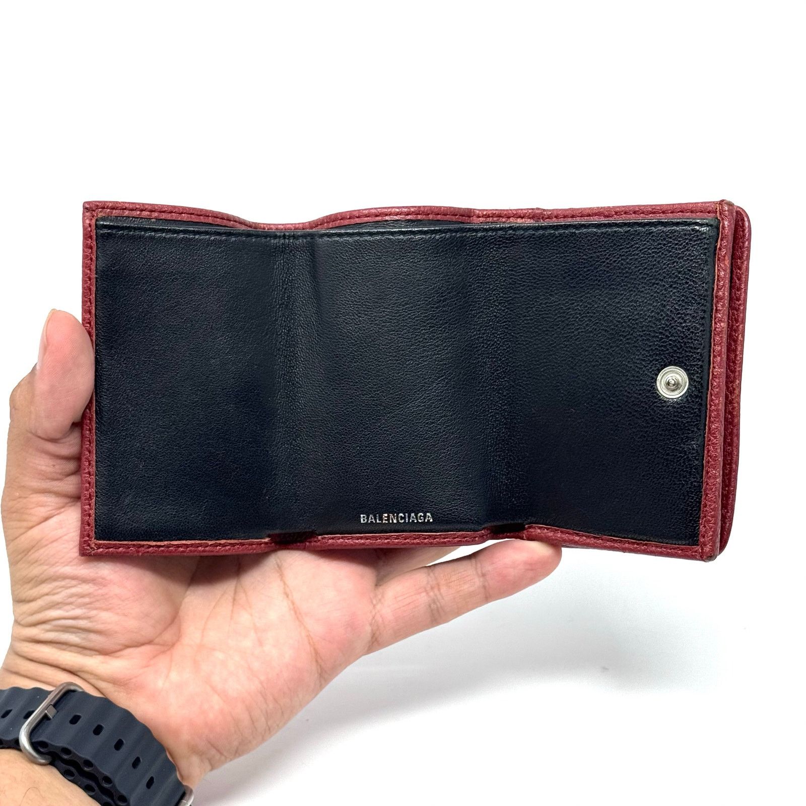 Balenciaga Balenciaga Logo Bifold Wallet Size ONE SIZE - 4 Thumbnail