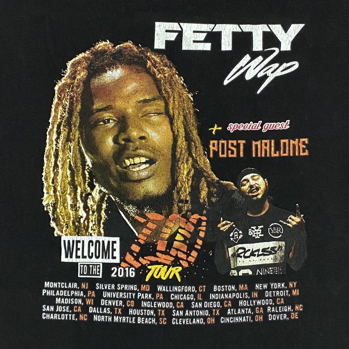 Band Tees × Rap Tees Rap tee fetty wap X post malone tour 2016 backhit Size US L / EU 52-54 / 3 - 4 Thumbnail