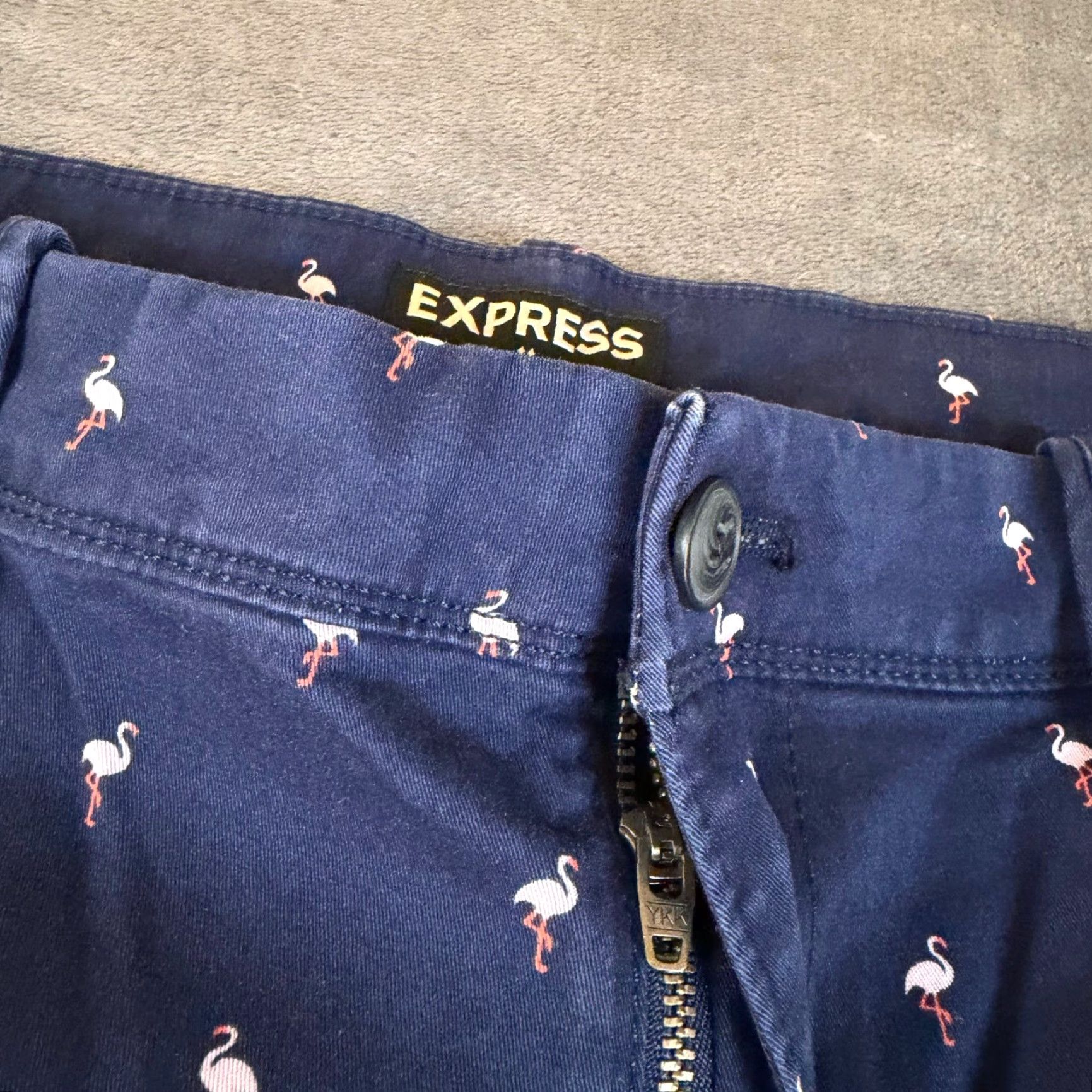 Express Express Chino Shorts Geometric Blue Casual Summer Mens 38 Set of 3 Size US 38 / EU 54 - 5 Thumbnail