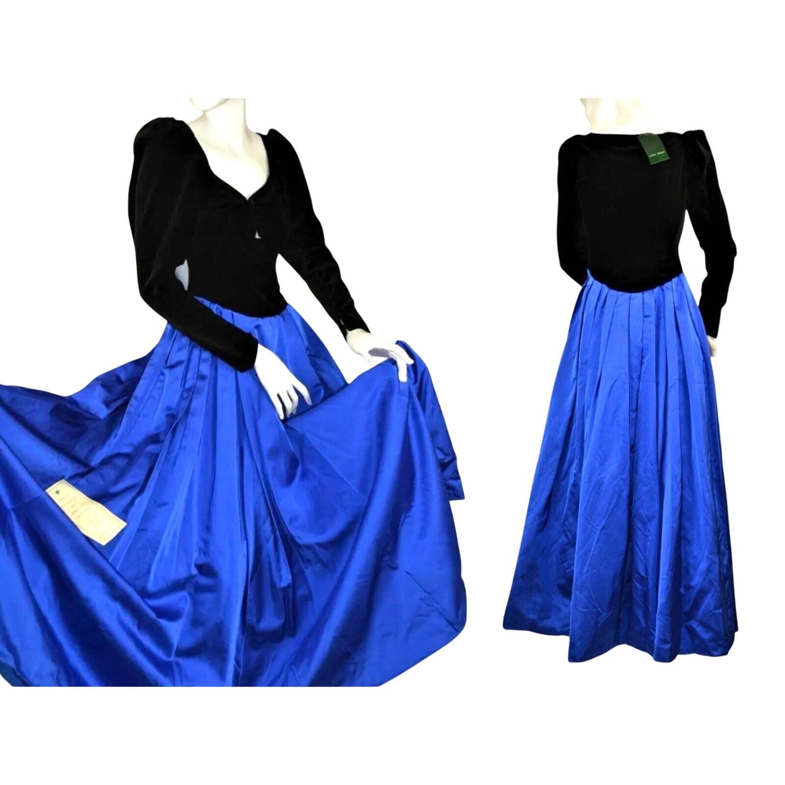 Laura Ashley VTG New Old Stock 4 S/XS Laura Ashley Formal Gown Velvet Size S / US 4 / IT 40 - 1 Thumbnail