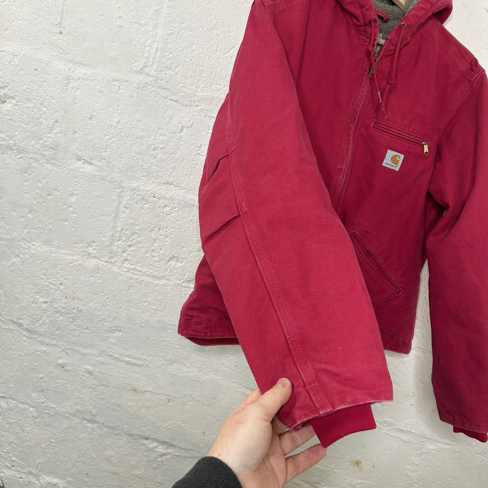 Carhartt Carhartt Sherpa-Lined Hooded Detroit Jacket “Scarlet” WJ141 Size US L / EU 52-54 / 3 - 7 Thumbnail