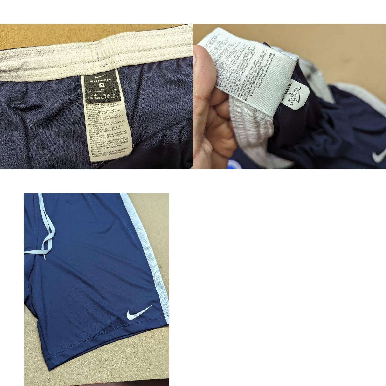 Nike Nike Brighton Hove Albion Football Shorts Mens XL 2017 Training Drawstring Blue Nylon Polyester Athletic Quick Dry Vintage Size US 36 / EU 52 - 8 Thumbnail