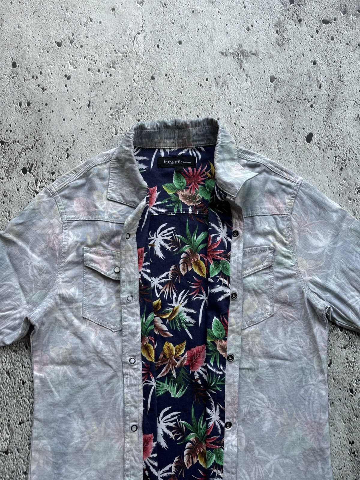 In The Attic Y2k In the attic homme floral hawaii style shirt Size US L / EU 52-54 / 3 - 3 Thumbnail