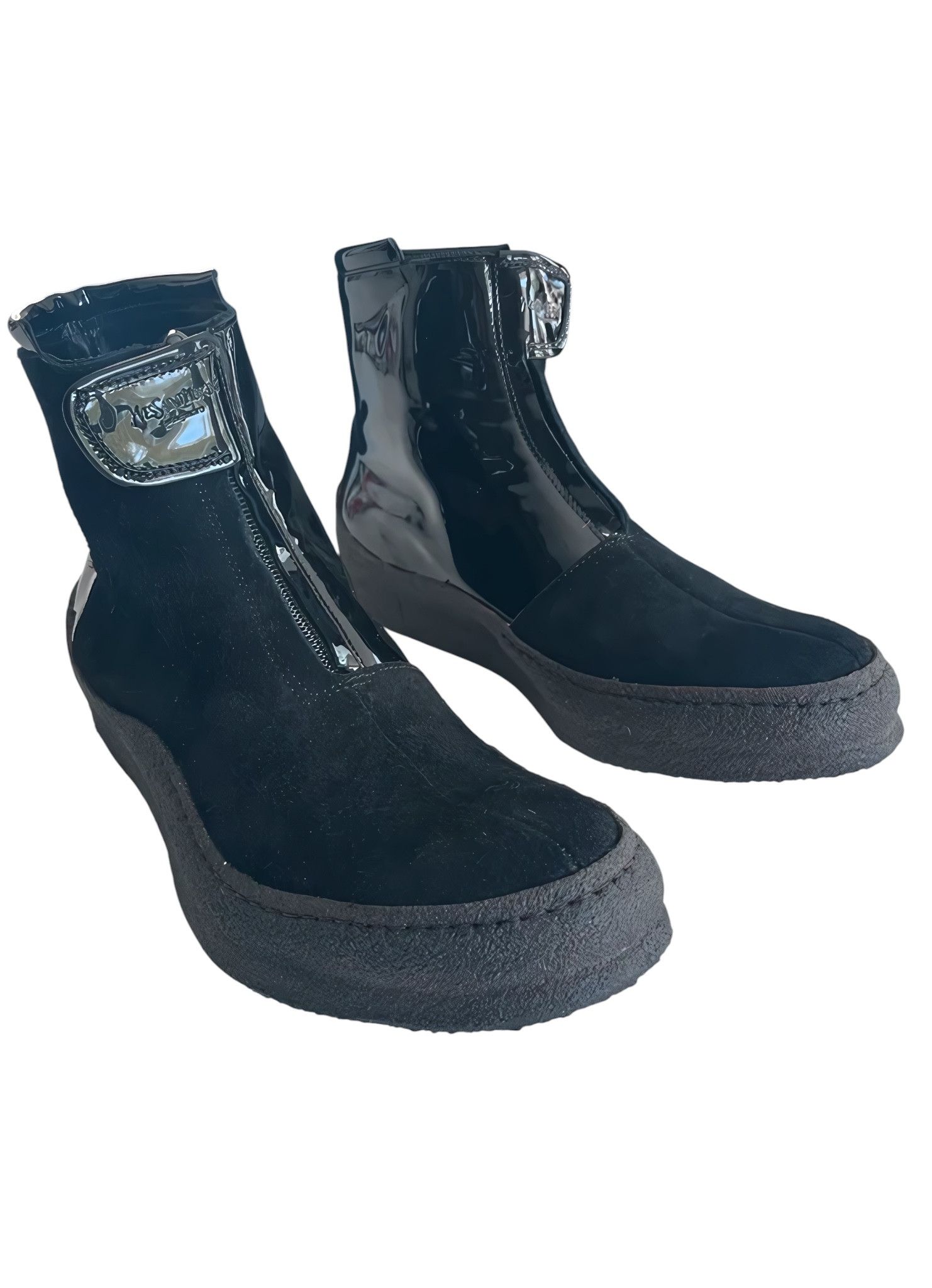 Yves Saint Laurent RIVE GAUCHE BY TOM FORD HIGH TOP HYBRID BOOTS Size US 8 / EU 41 - 1 Thumbnail