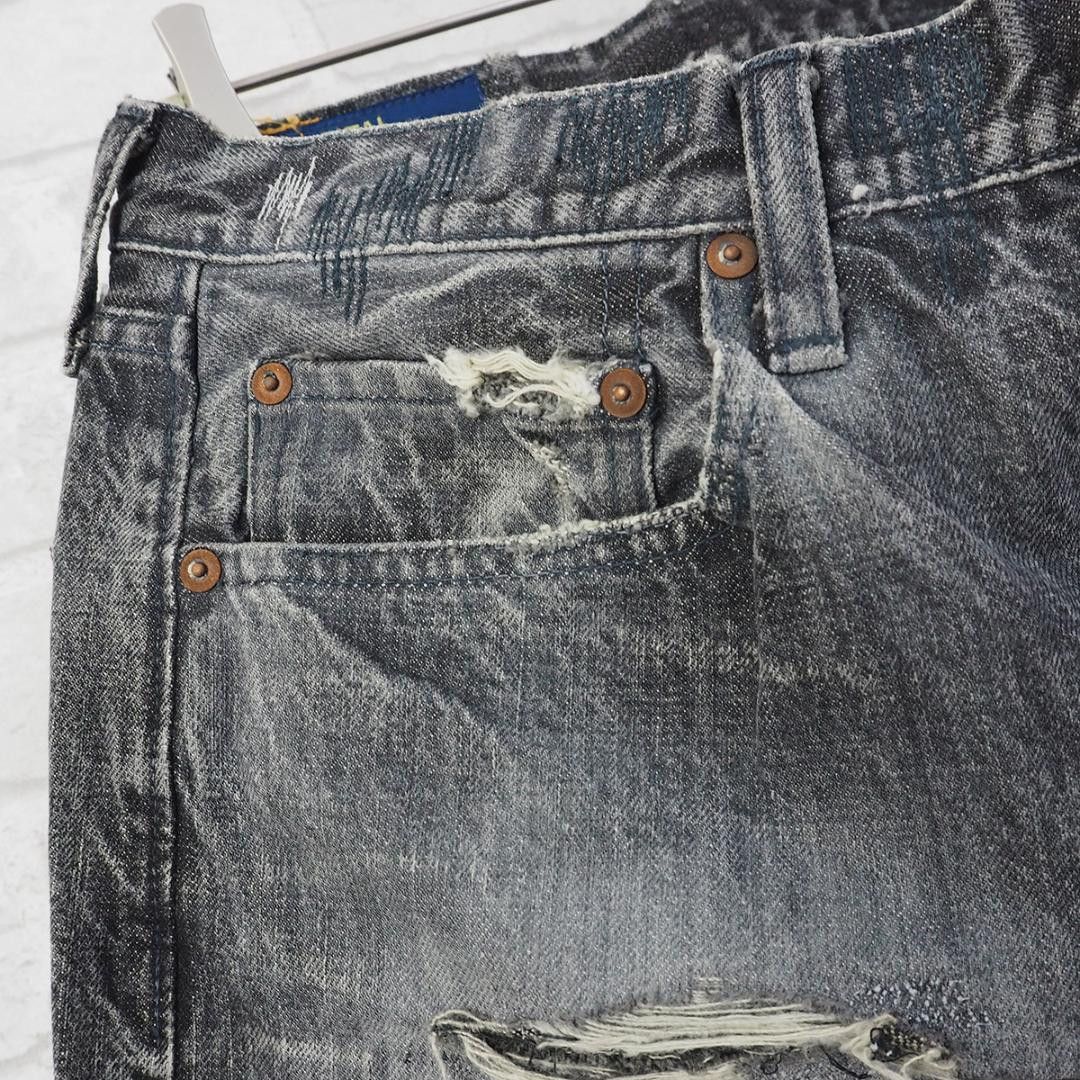 Kapital Distressed Sashiko Denim Size US 33 - 3 Thumbnail