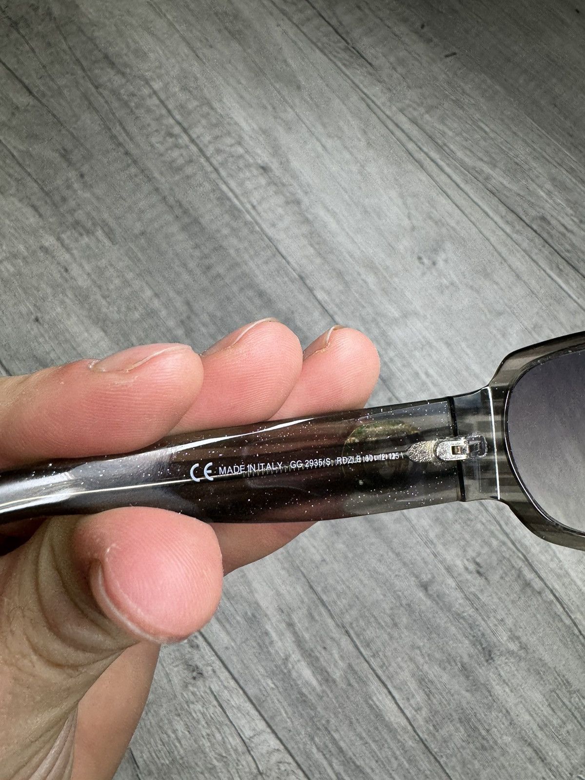 Gucci Gucci GG Logo transparent grey sunglasses - GG 2935/S Size ONE SIZE - 5 Thumbnail