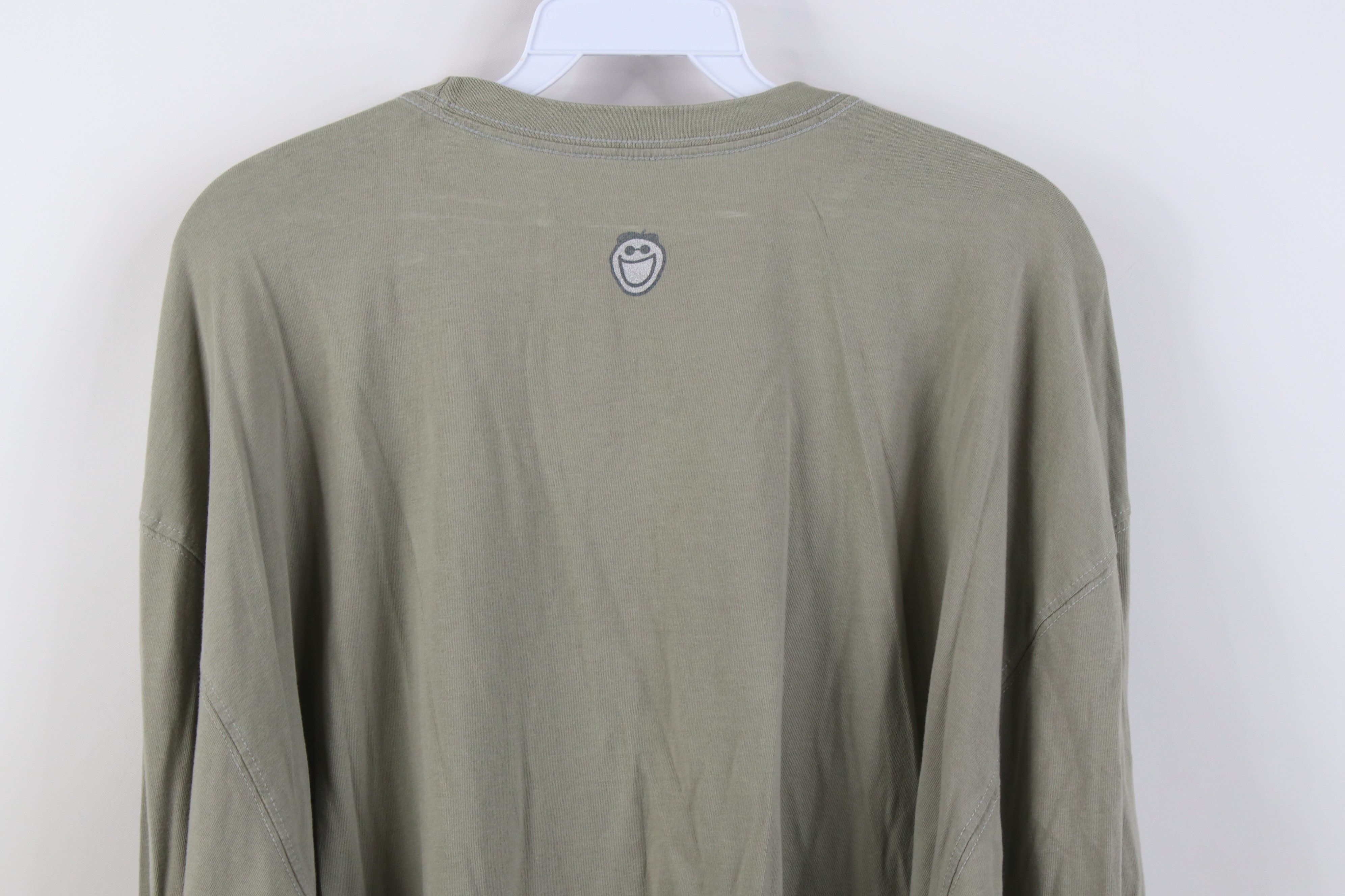 Life is Good Life Is Good Dog Skiing Long Sleeve T-Shirt Green Cotton Size US XXL / EU 58 / 5 - 13 Thumbnail