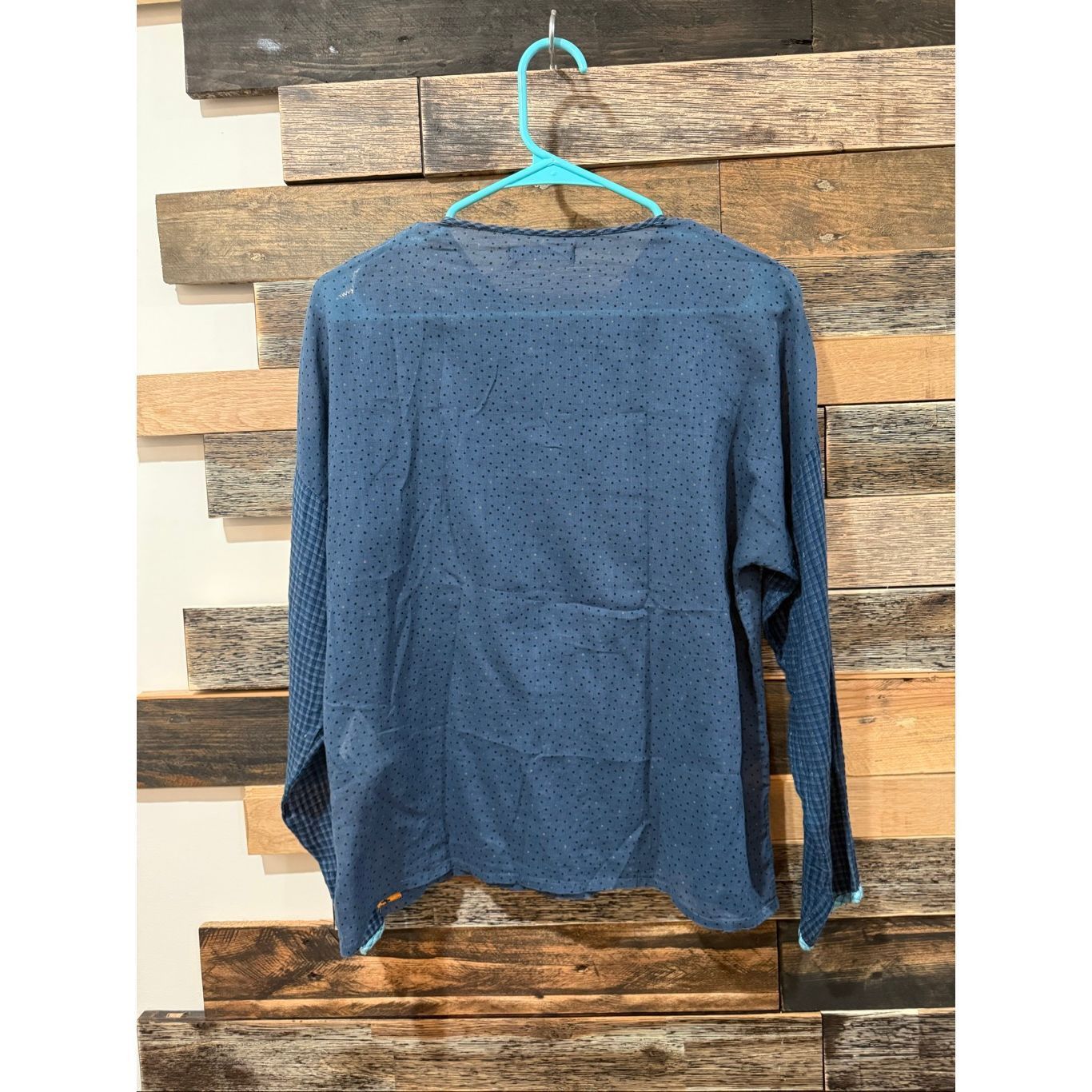 Guru Gudrun Sjoden blue button front top blouse size Small Size S / US 4 / IT 40 - 2 Thumbnail