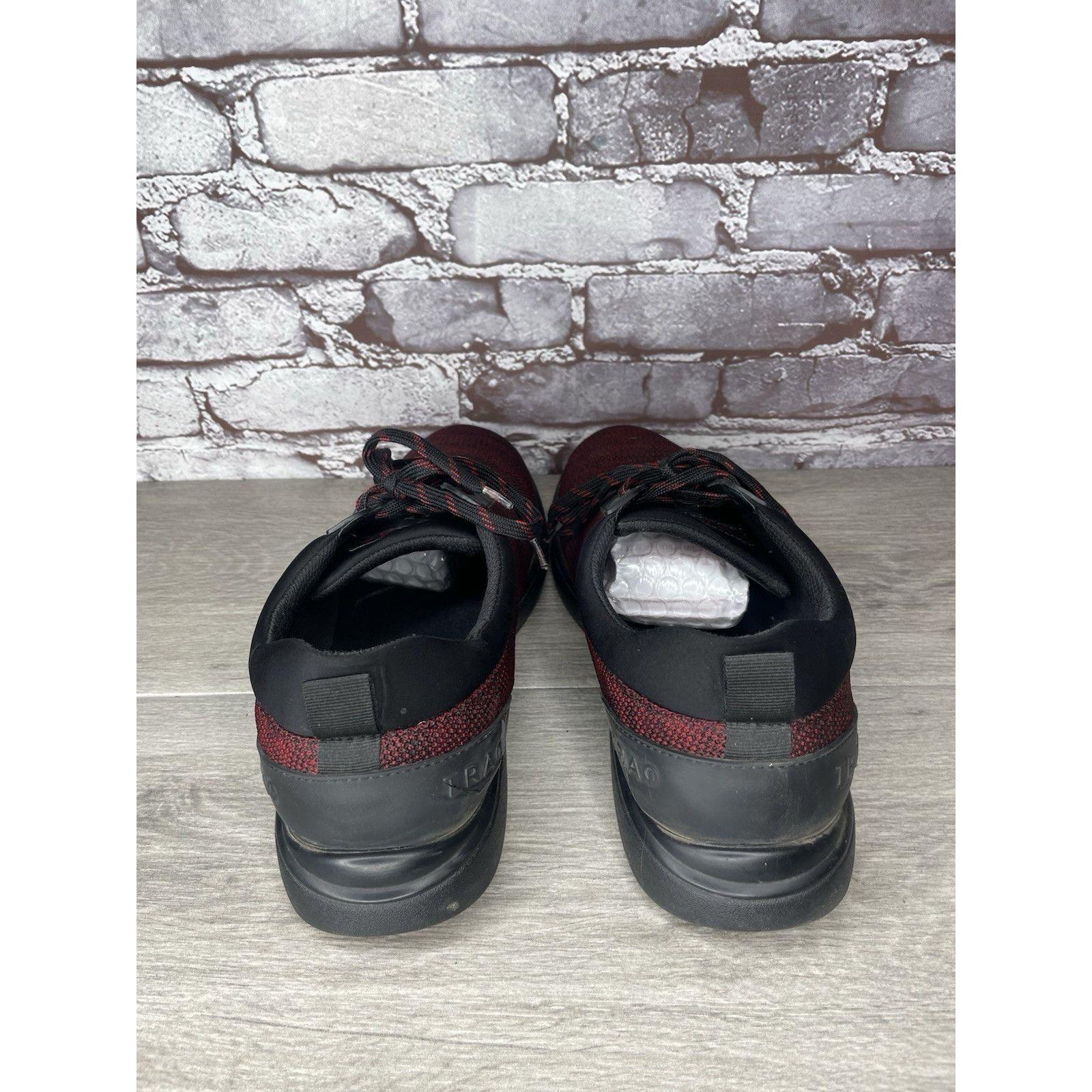 Allegri Alegria Traq Burgundy Black Fabric Lace Up Athletic Casual S Size US 11.5 / EU 44-45 - 4 Thumbnail