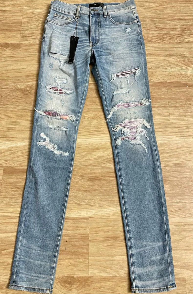 Amiri Amiri limited edition gradient patched blue denim pants Size US 31 - 1 Thumbnail