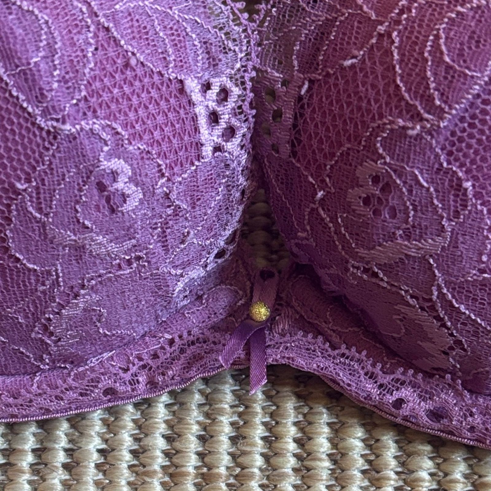 La Perla La Perla Lace Underwire Bra in Plum Size 36 B Size ONE SIZE - 6 Thumbnail