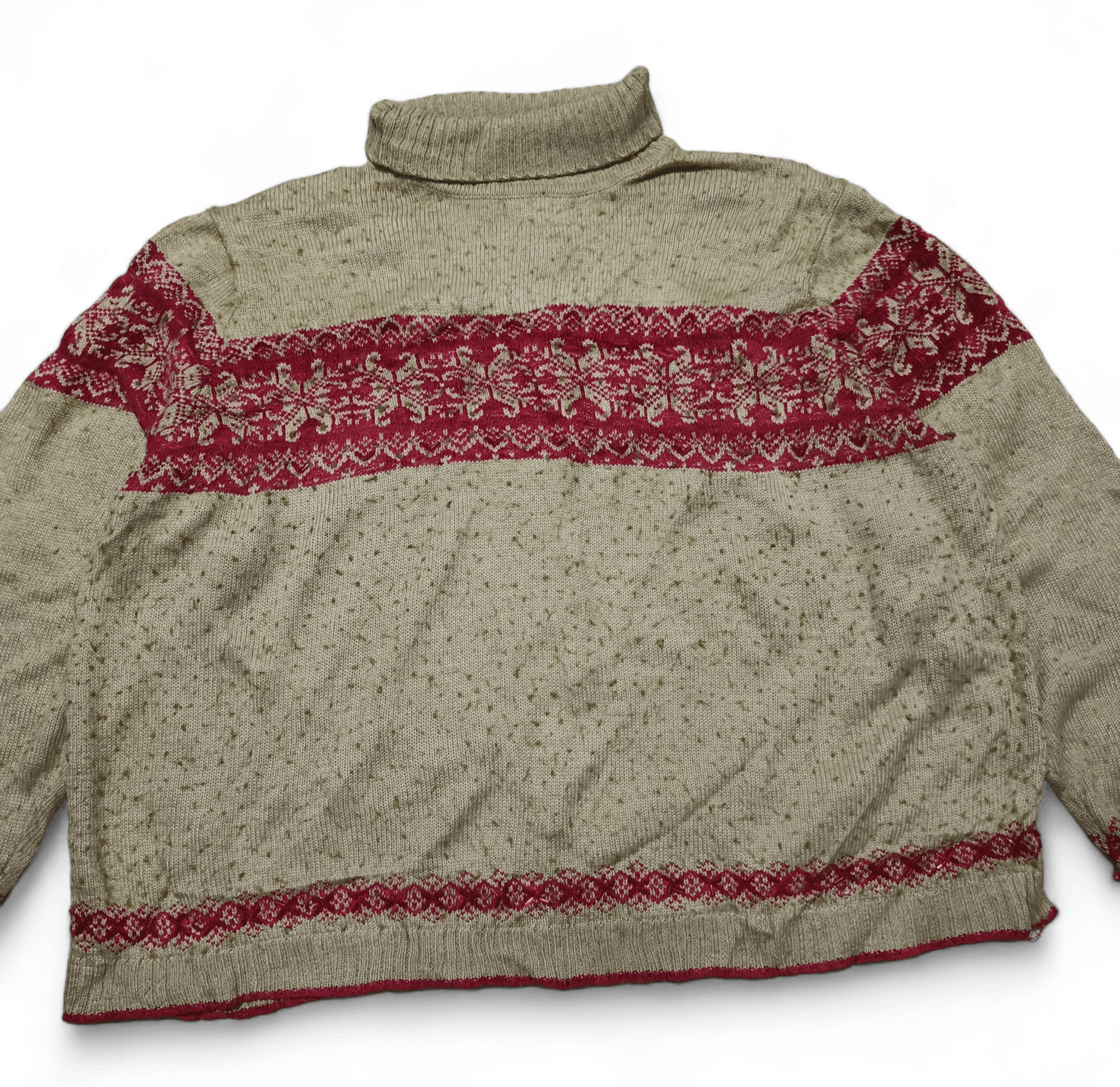 Other Vintage 90s VENEZIA JEANS Ethnic Motifs Knit Sweater Size L / US 10 / IT 46 - 2 Thumbnail