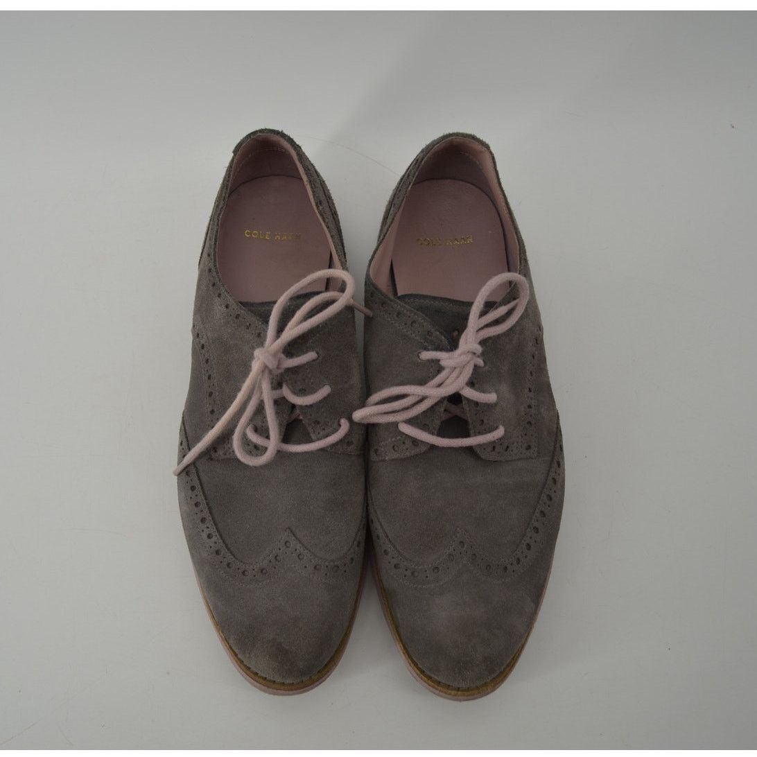Cole Haan Cole Haan Lunargrand Gray Pink Oxford Lace Up Womens Sz 8.5 Size US 8.5 / IT 38.5 - 5 Thumbnail