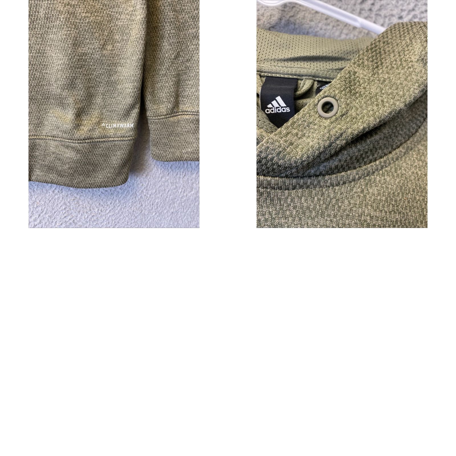 Adidas ADIDAS Hoodie Mens Large Forest Green Pullover Sweatshirt Logo Size US L / EU 52-54 / 3 - 8 Thumbnail