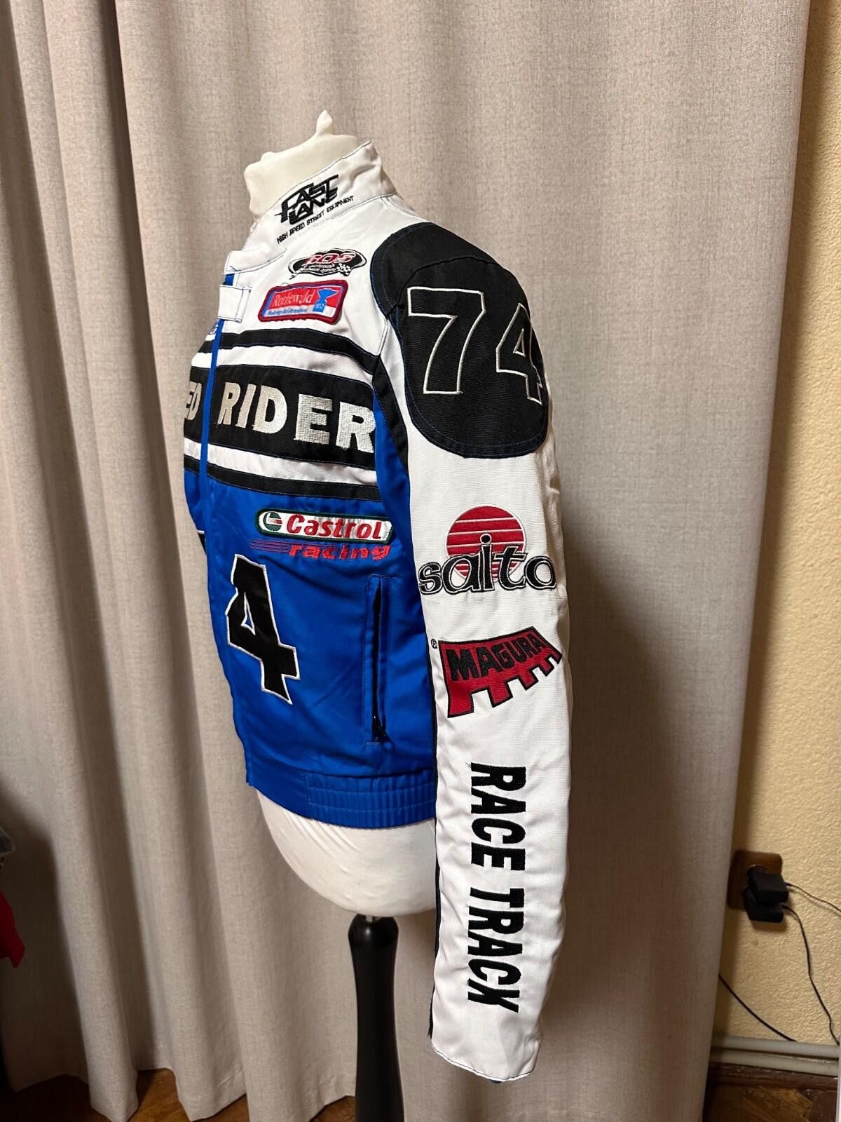 Other Vintage Fast Lane Speed Freak Moto Racing Sport Biker Jacket Size US XS / EU 42 / 0 - 5 Thumbnail
