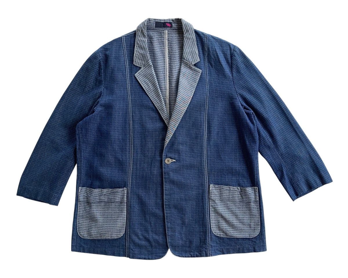 Japanese Brand MuuSan63 Japan Indigo Worker Chore Jacket Size US XL / EU 56 / 4 - 2 Thumbnail
